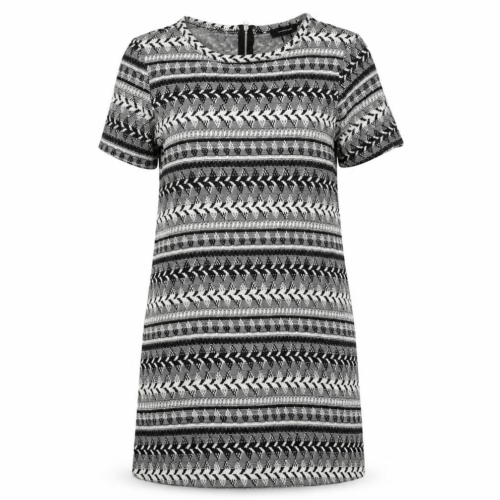 Atmosphere Womens Black Geometric  Sheath  Size 8