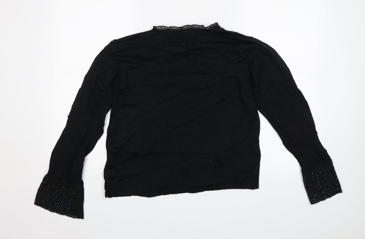 Klass Collection Womens Black   Basic Blouse Size L