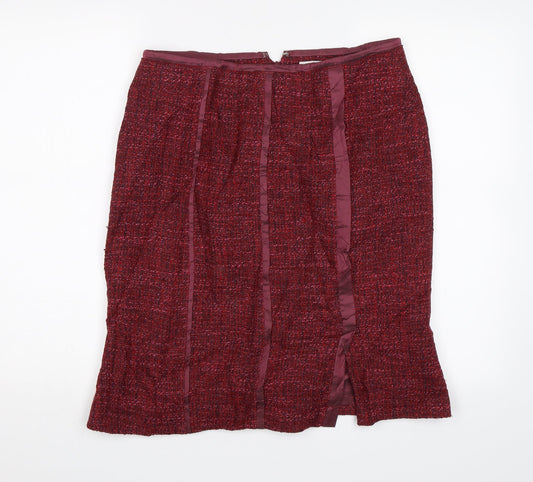 Quin and Donnelly Womens Red   Straight & Pencil Skirt Size 12