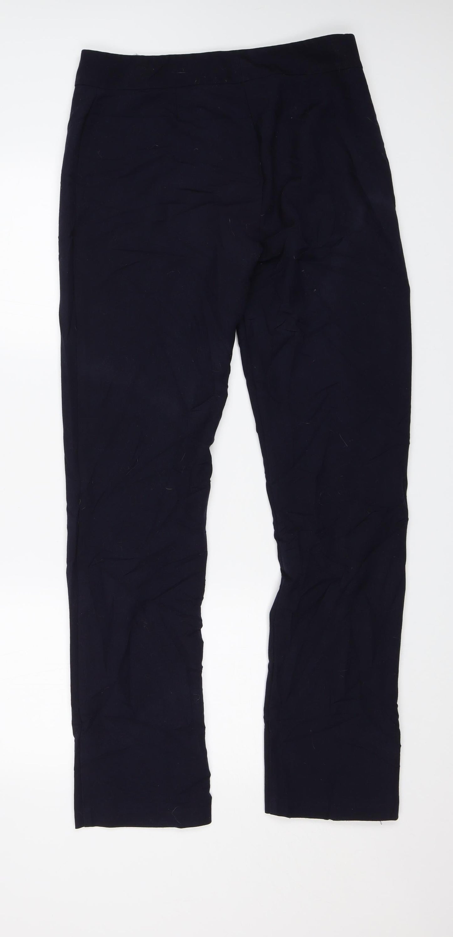 M&S Womens Blue   Dress Pants Trousers Size 12 L30 in