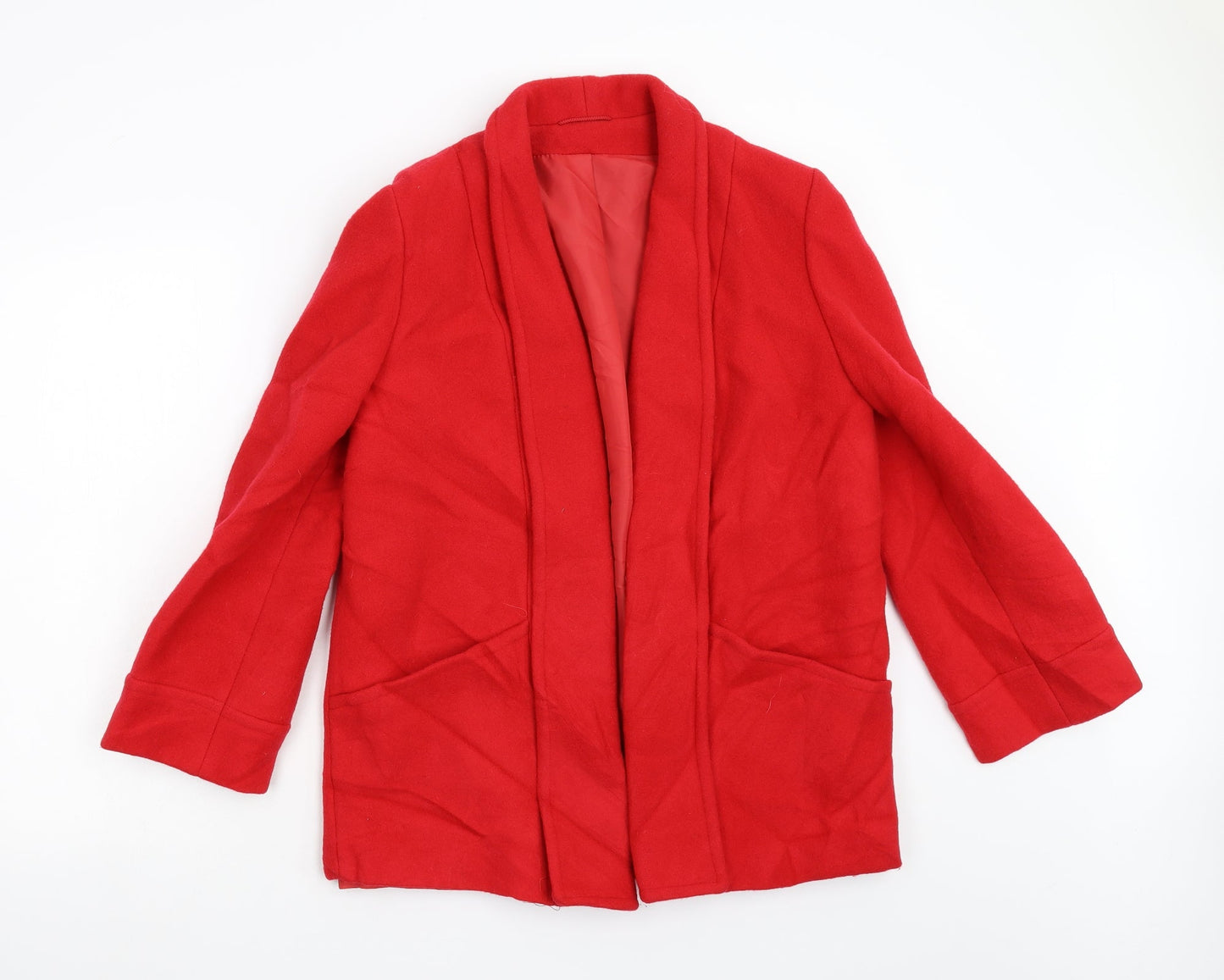 Kashmour Womens Red   Overcoat Coat Size M