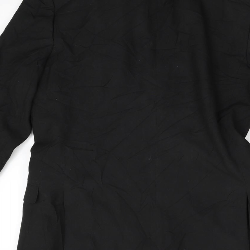 Red Herring Mens Black   Jacket Blazer Size 36