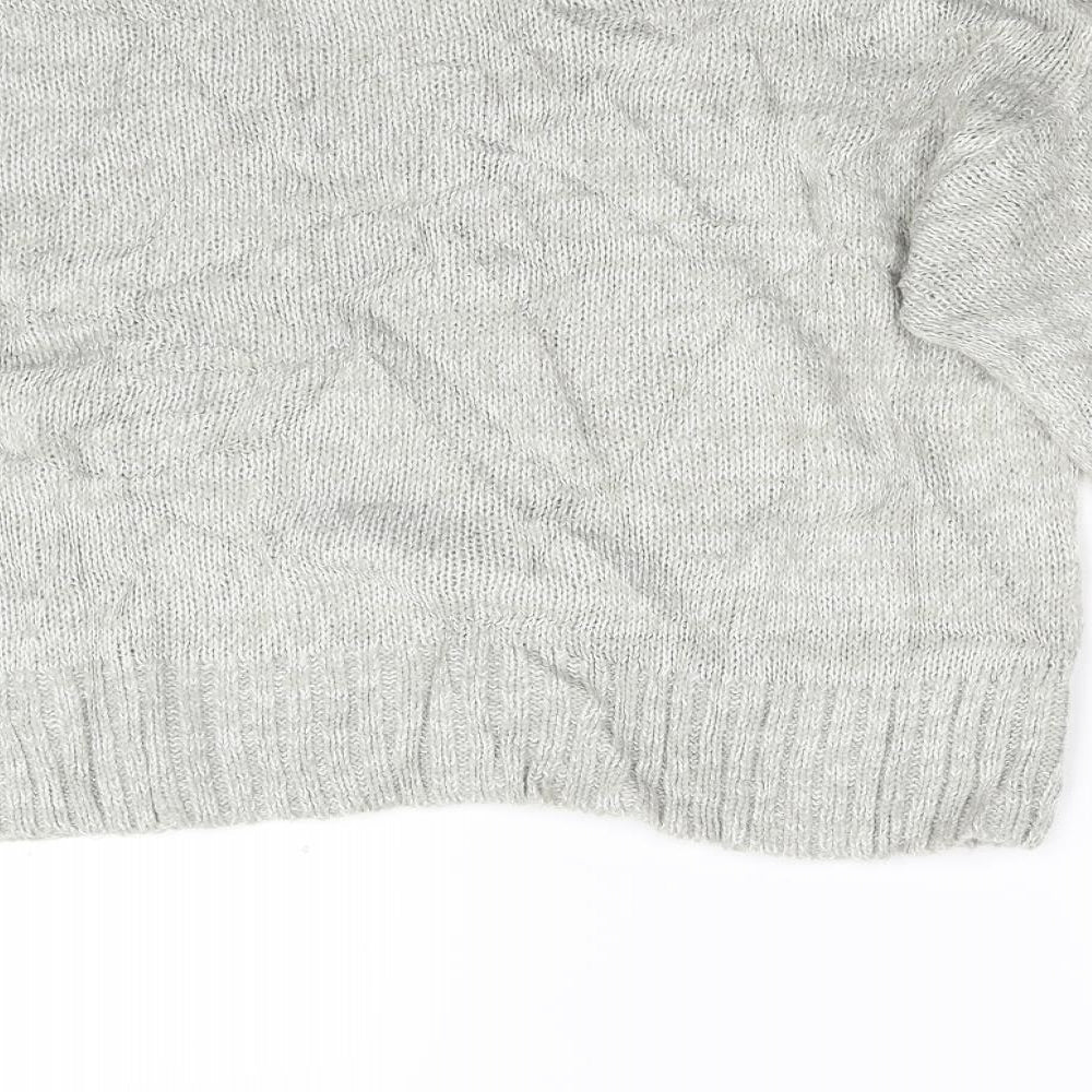 New Look Womens Grey  Knit Pullover Jumper Size L
