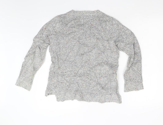 M&Co Womens Grey  Knit Pullover Jumper Size 14