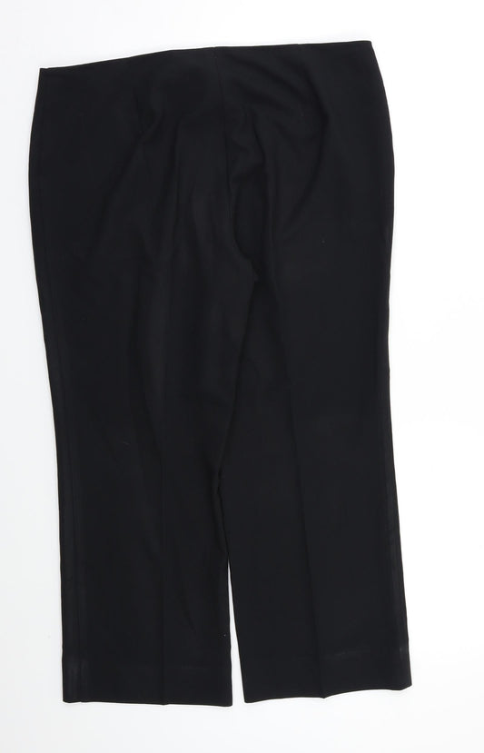 M&S Womens Black   Dress Pants Trousers Size 16 L21 in