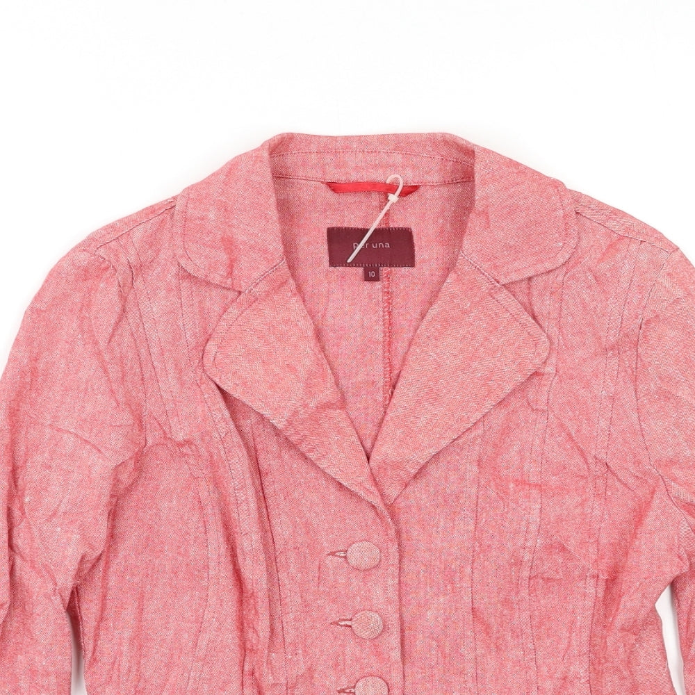 Per Una Womens Red   Jacket Blazer Size 10