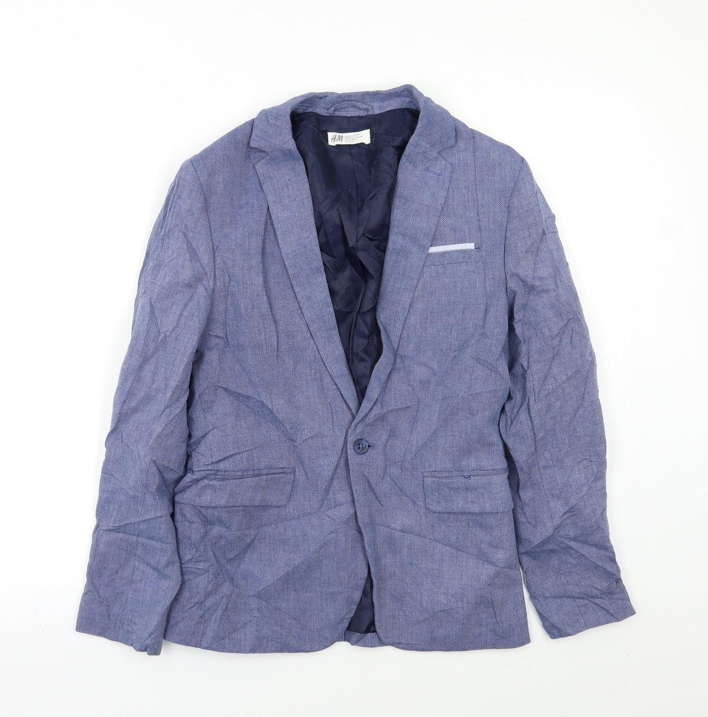 H&M Womens Blue   Jacket Blazer Size S