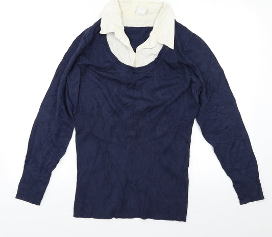 Preworn Womens Blue   Pullover Jumper Size M