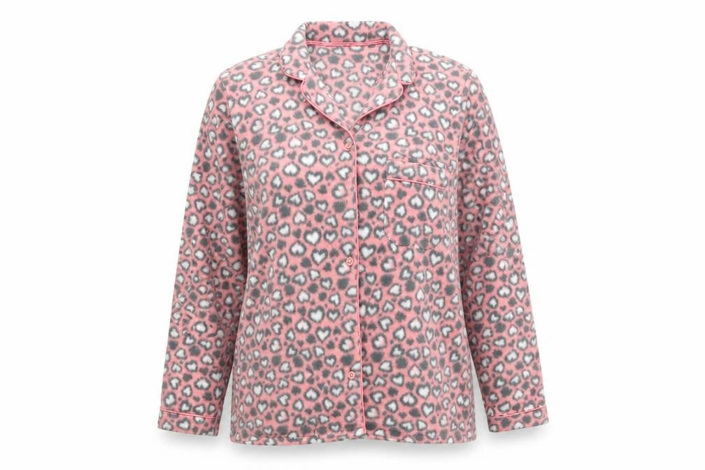 George Womens Pink Solid  Babydoll Pyjama Top Size 12