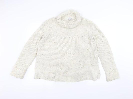 Warehouse Womens White   Pullover Jumper Size 10