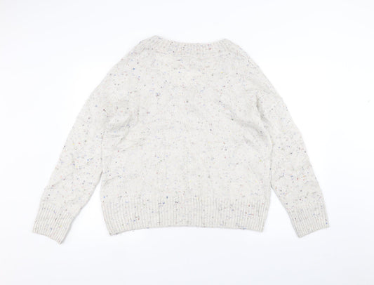 NEXT Womens White   Pullover Jumper Size 14
