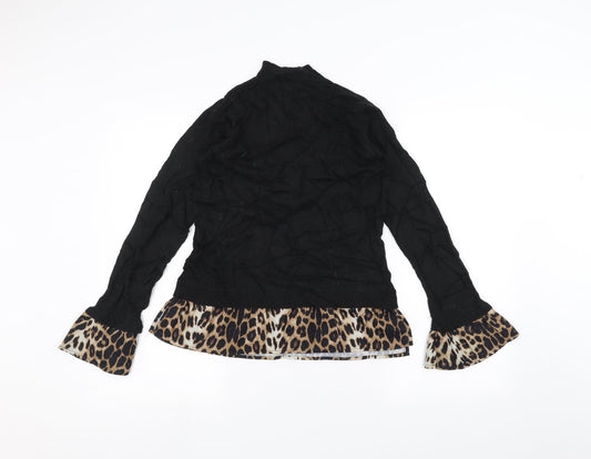 Lipsy Womens Black   Basic T-Shirt Size 10