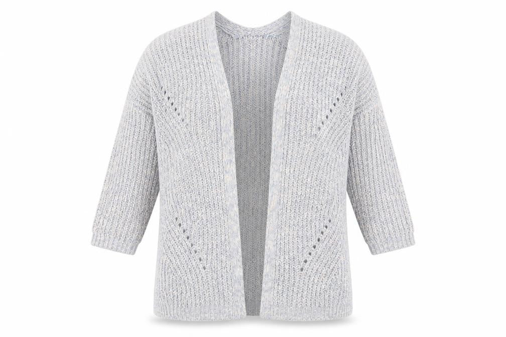 Tu Womens Blue  Knit Jacket Coatigan Size 16