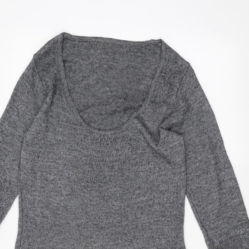 Per Una Womens Grey   Pullover Jumper Size 12