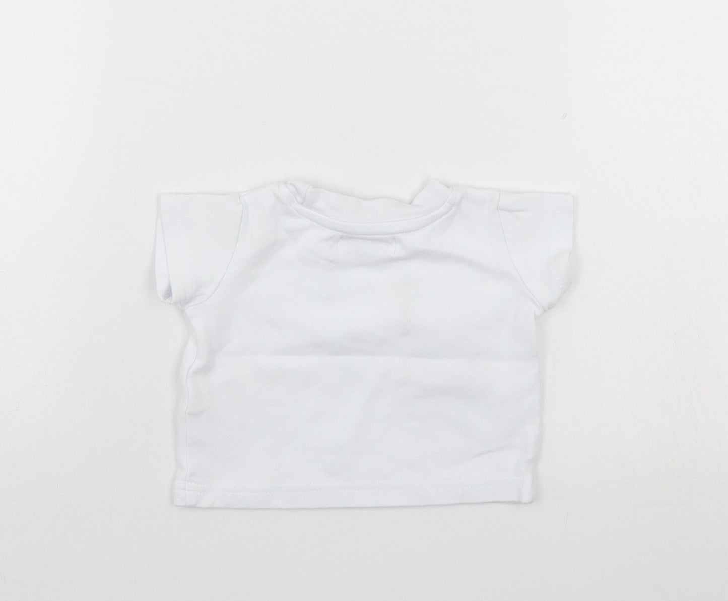 Earlydays Baby White   Basic T-Shirt Size 0-3 Months