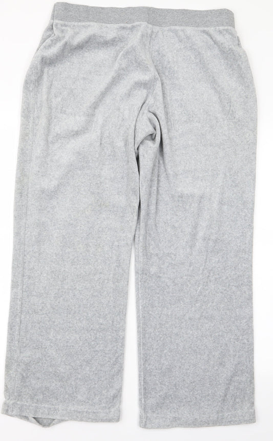 Preworn Womens Grey  Rayon Trousers  Size 16 L21 in