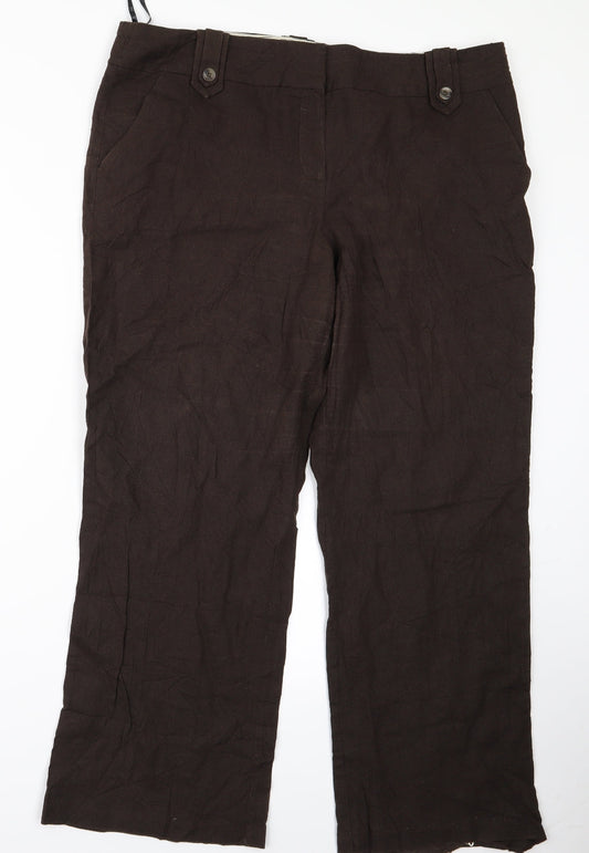 Preworn Womens Brown   Trousers  Size 40 L26 in