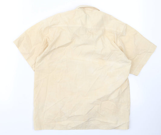 school life Girls Beige  Rayon Basic Button-Up Size 12 Years
