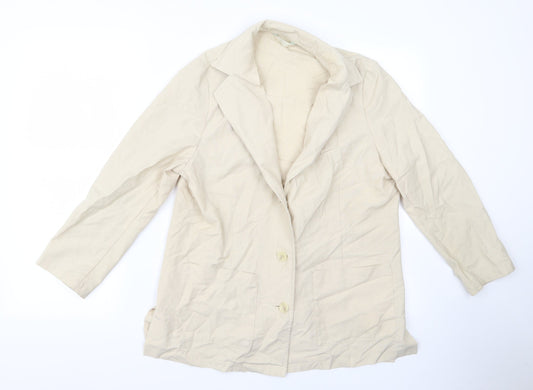 m&s Womens Beige   Jacket  Size 14