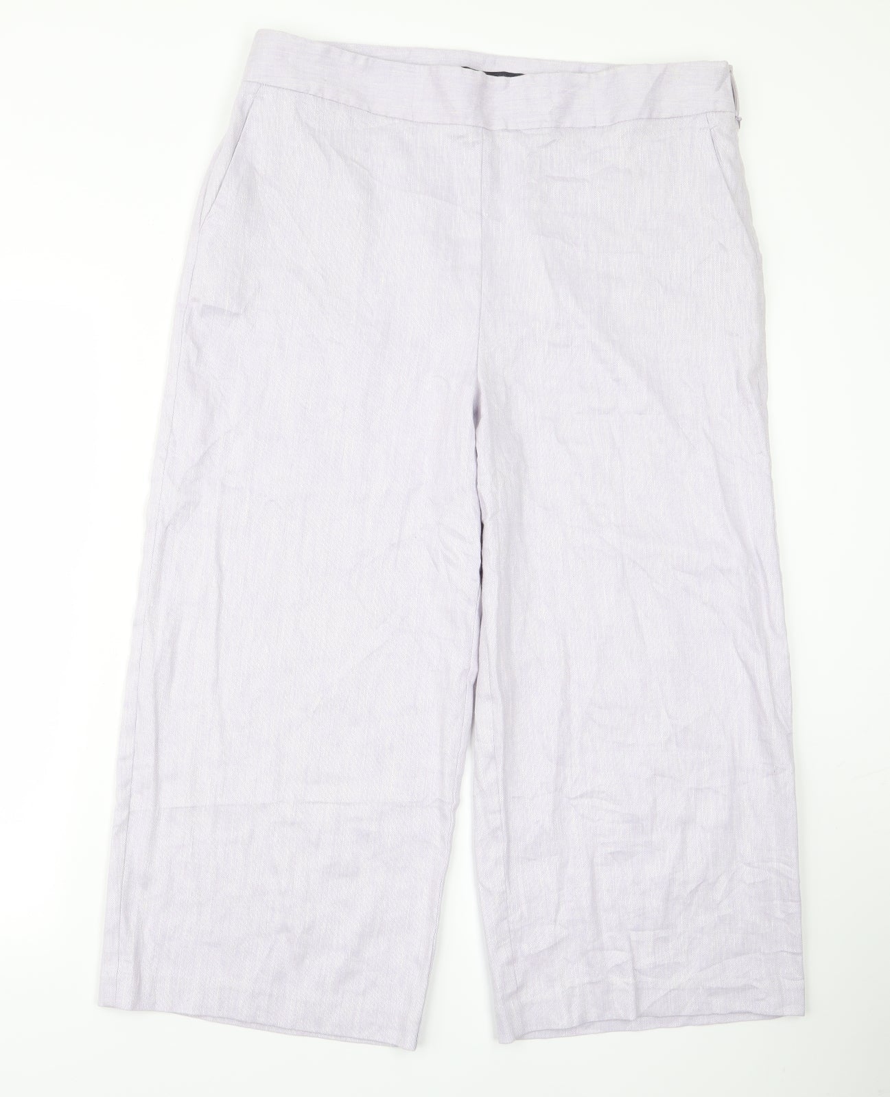 m&s Womens Purple   Trousers  Size 16