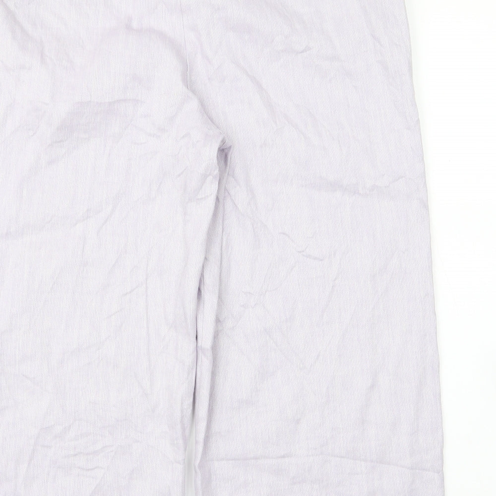 m&s Womens Purple   Trousers  Size 16