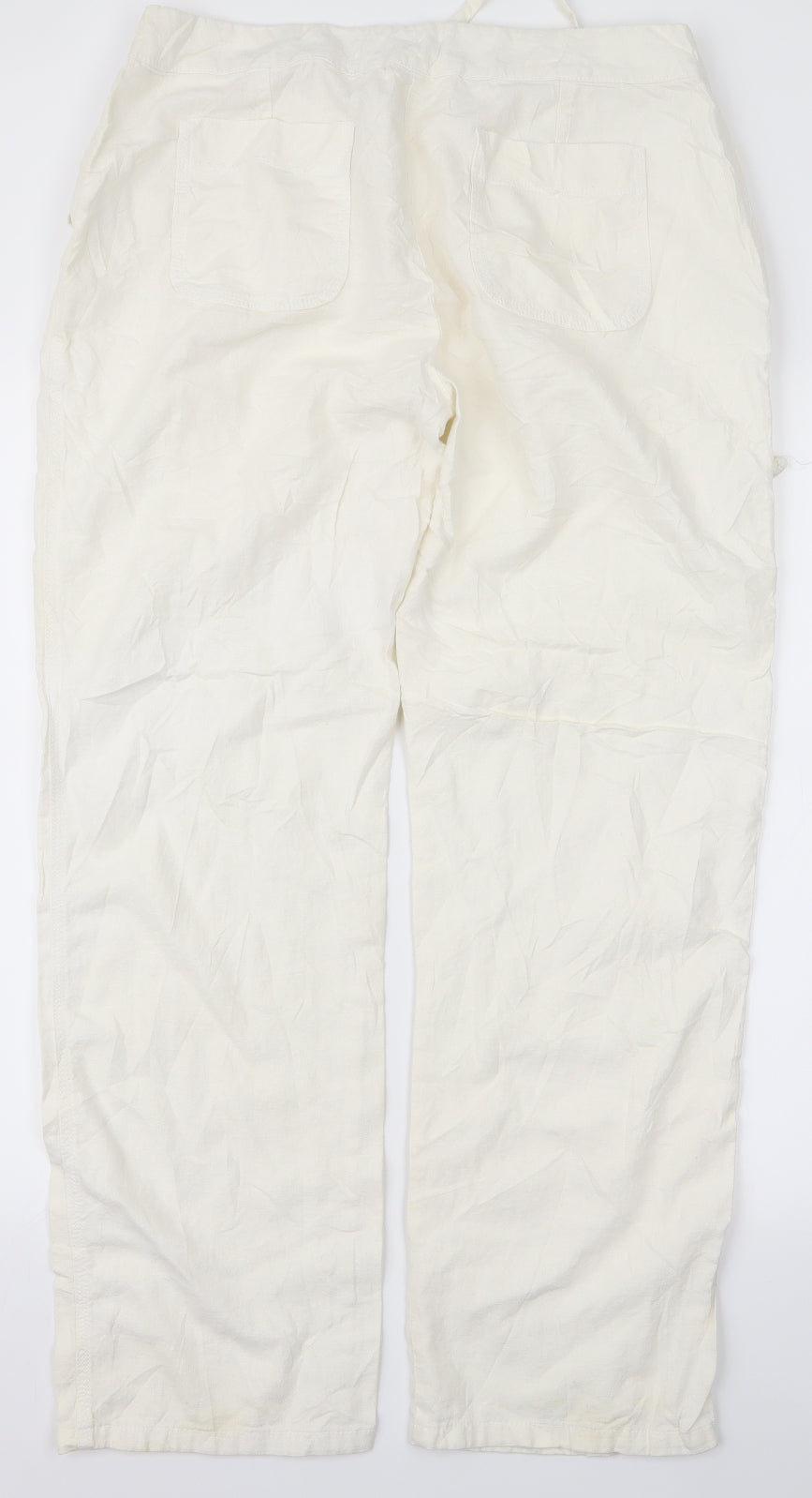 Papaya Womens White   Trousers  Size 14 L24 in