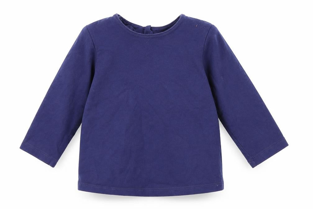 M&S Girls Blue   Basic T-Shirt Size 6-9 Months