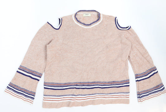 Papaya Womens Beige  Knit Pullover Jumper Size 18