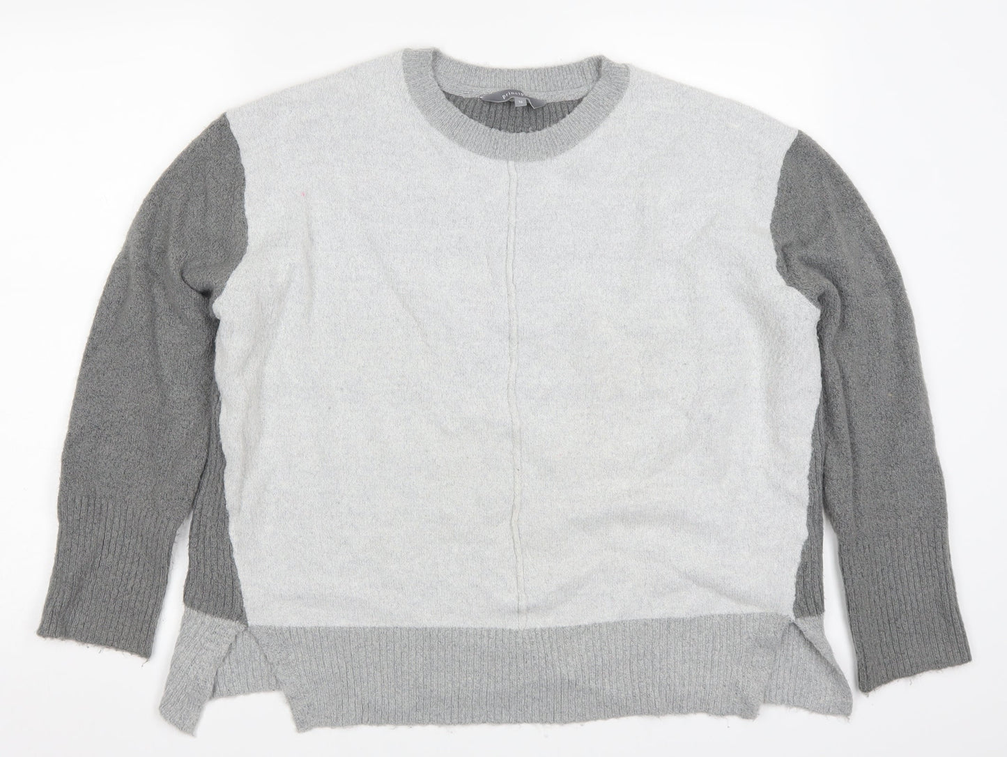 Principles Womens Grey  Knit Pullover Jumper Size 16