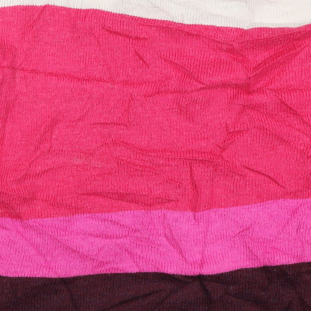 Roman Womens Pink Striped  Pullover Jumper Size 12