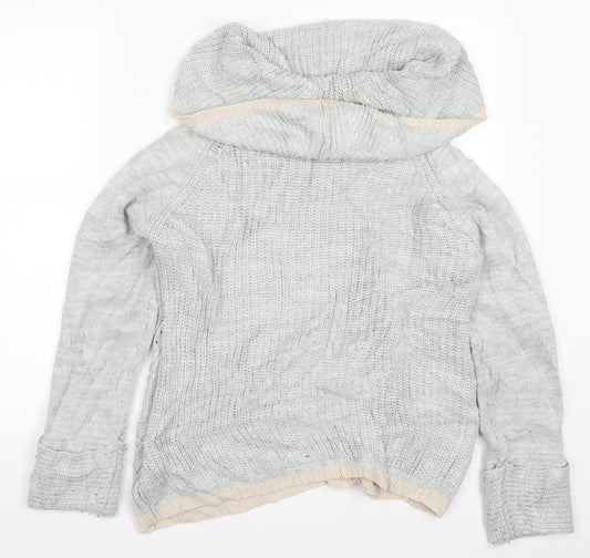 Oasis Womens Grey  Knit Pullover Jumper Size M