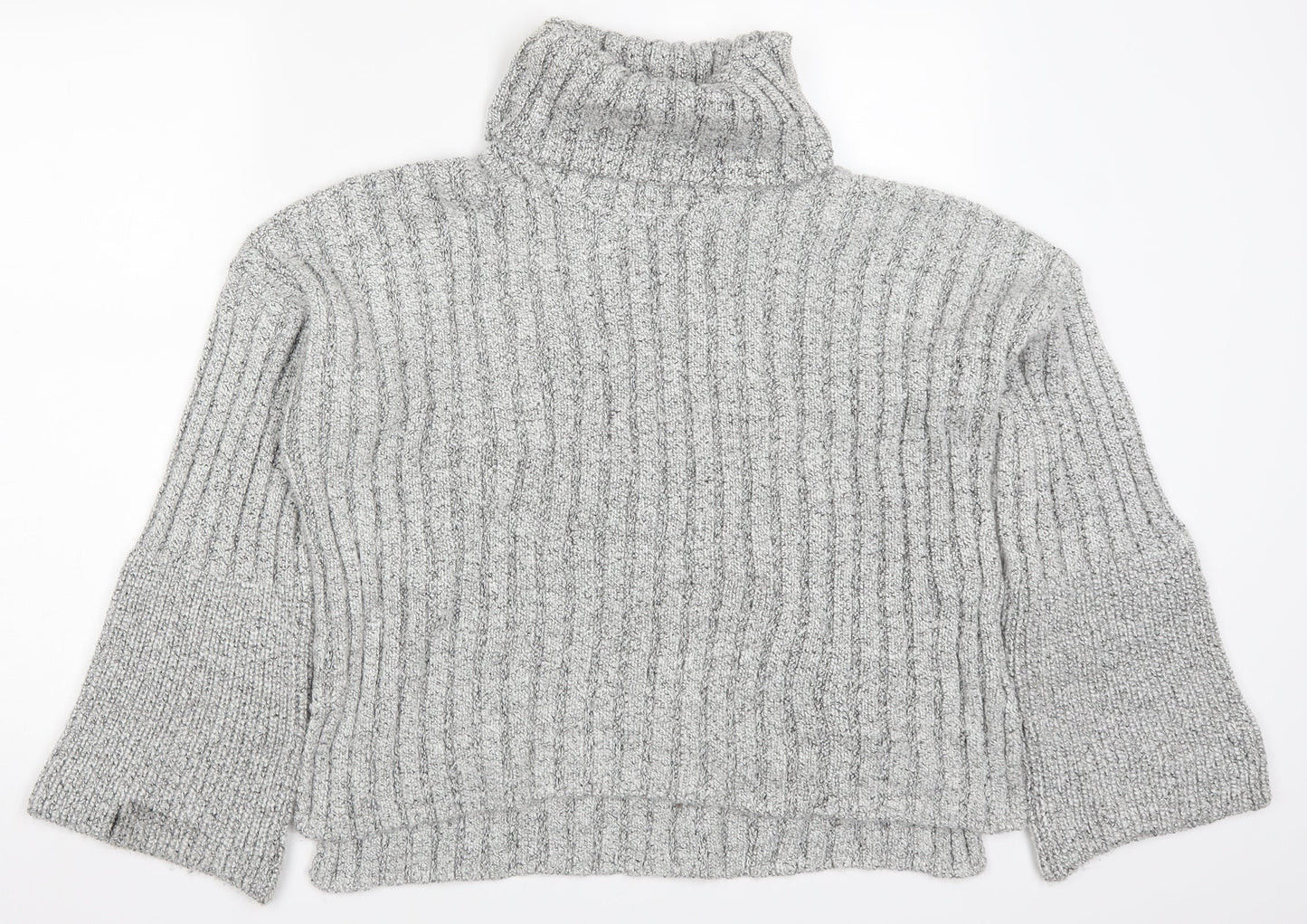 Topshop Womens Grey  Knit Pullover Jumper Size 8