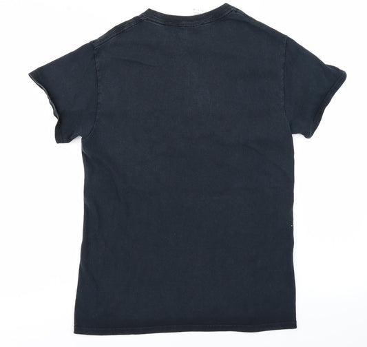 Gildan Mens Black    T-Shirt Size S