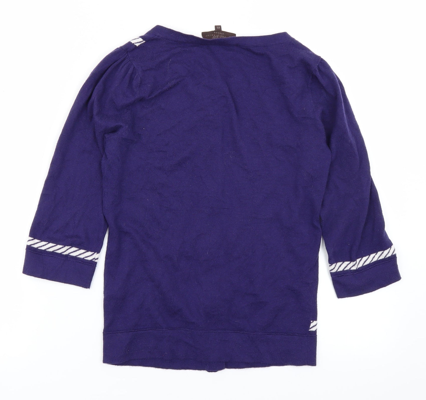 Great Plains Womens Purple  Knit Cardigan Jumper Size XS