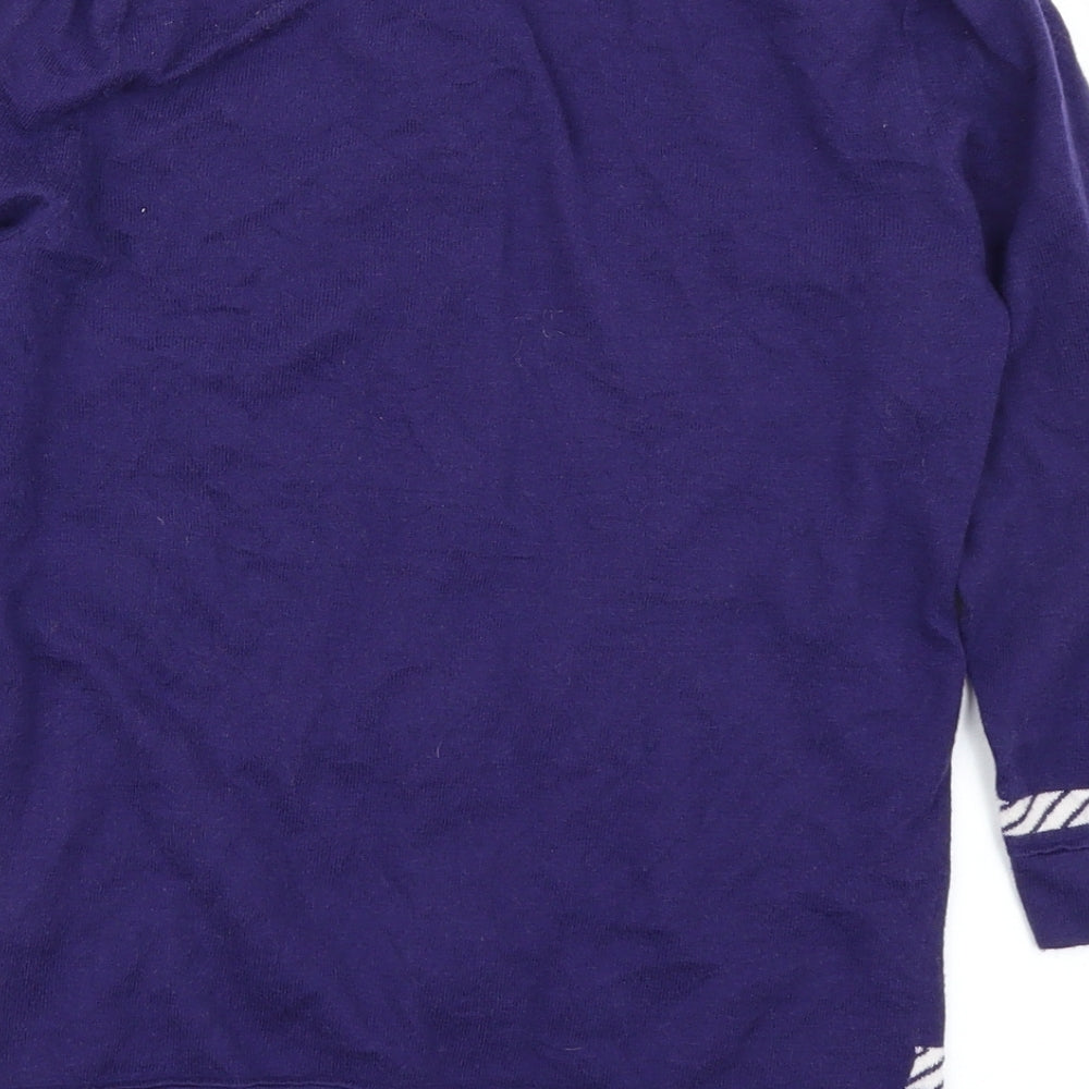 Great Plains Womens Purple  Knit Cardigan Jumper Size XS