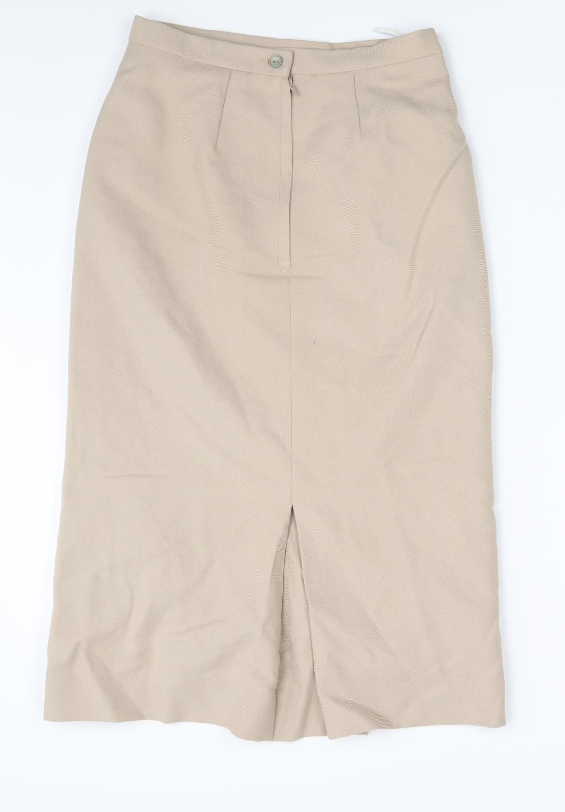 Preworn Womens Beige   A-Line Skirt One Size