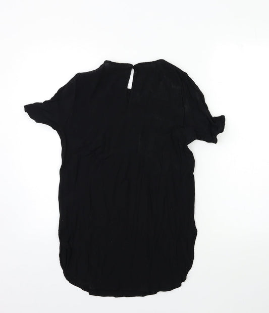 H&M Womens Black   Basic T-Shirt Size 8