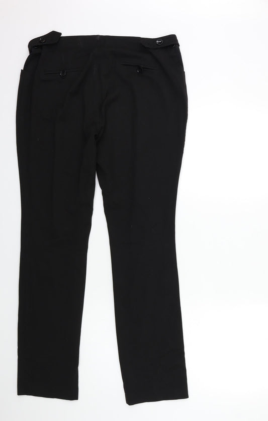 Preworn Womens Black   Trousers  Size 34 in L32 in