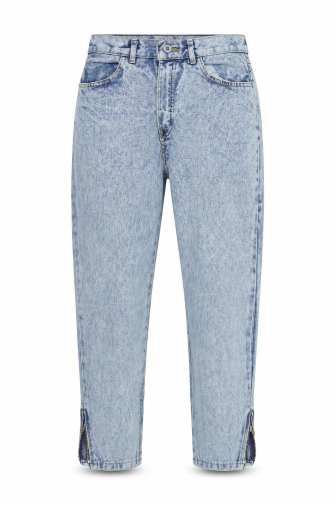 Preworn Womens Blue  Denim Mom Jeans Size 26 in L25 in