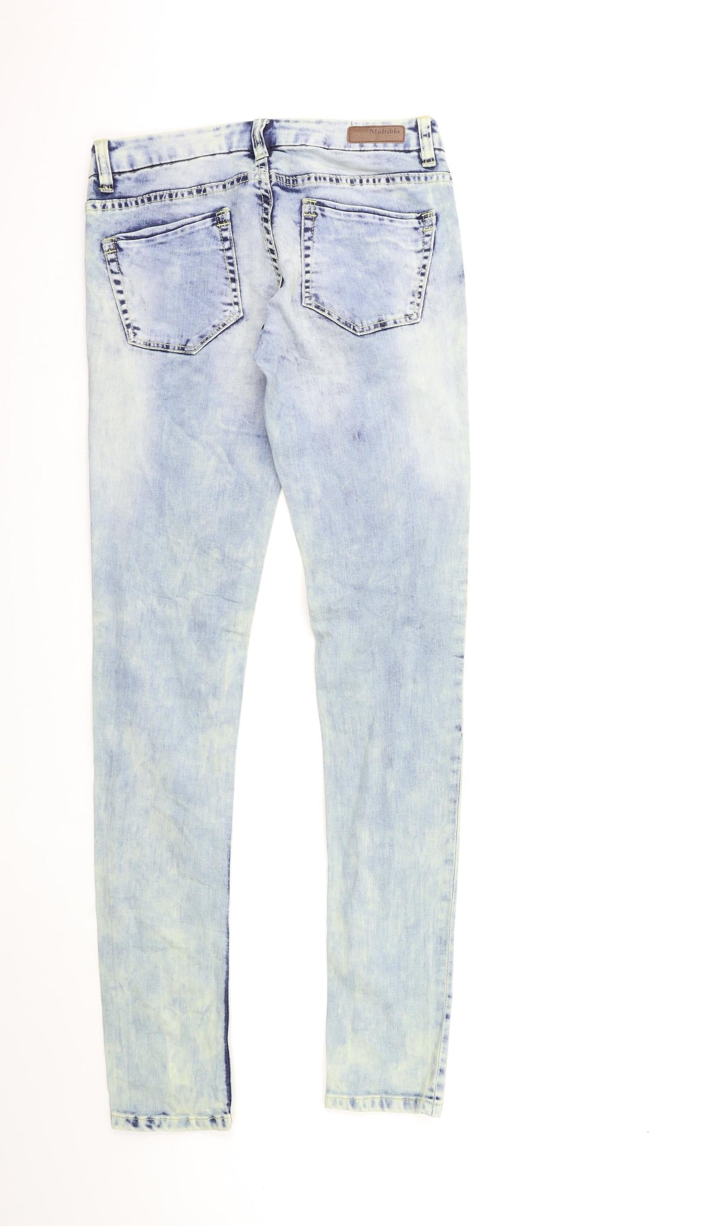 Multiblu Womens Blue  Denim Skinny Jeans Size 36 in L34 in