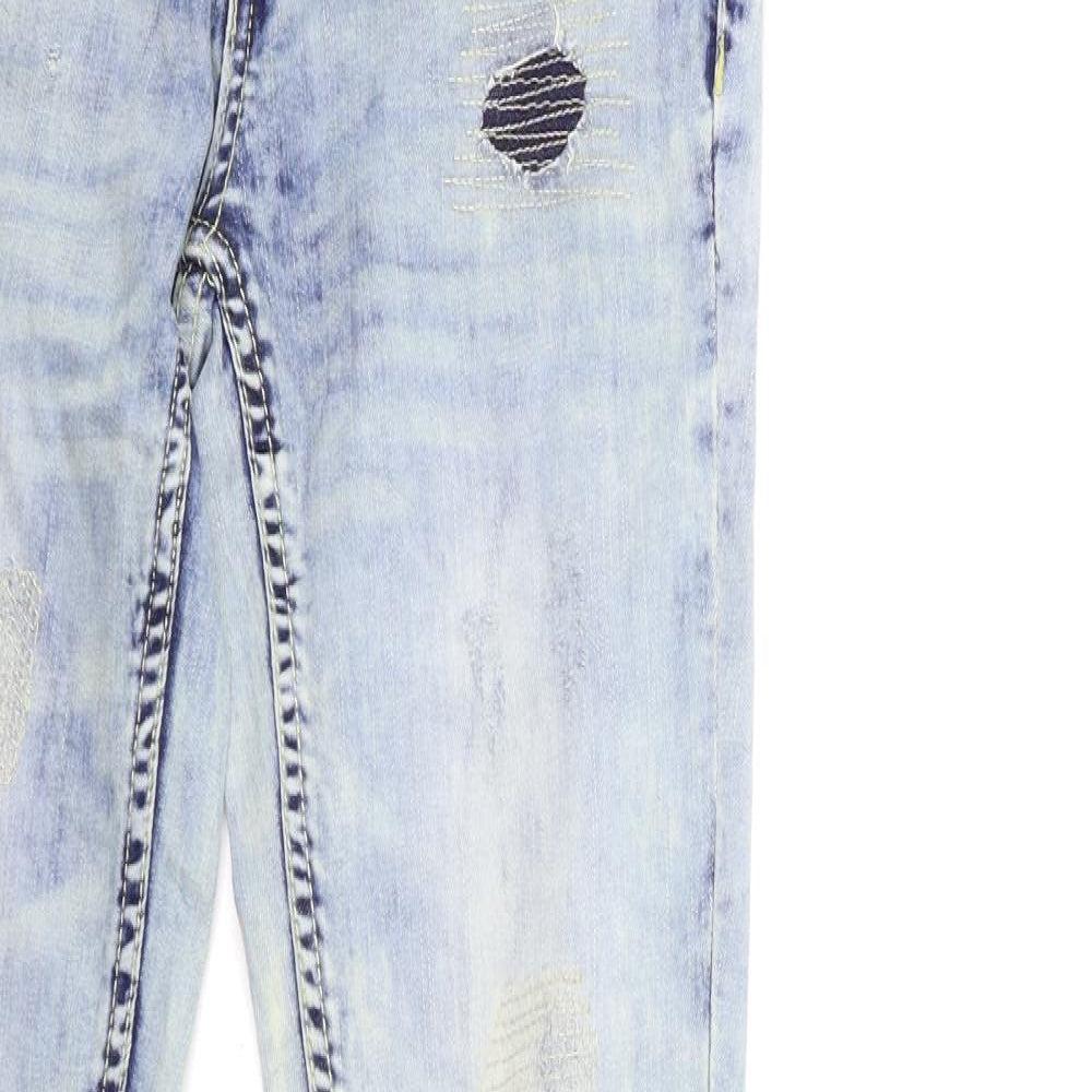 Multiblu Womens Blue  Denim Skinny Jeans Size 36 in L34 in