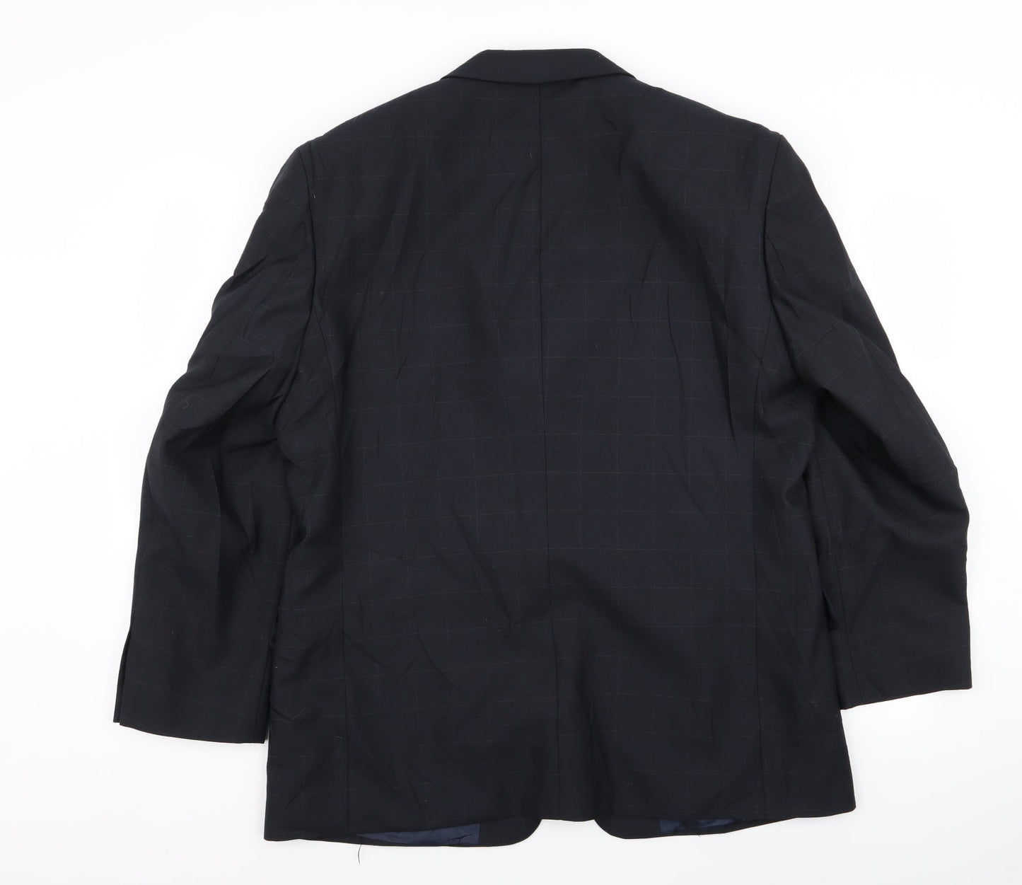 brook tavern Mens Blue Check  Jacket Blazer Size 42