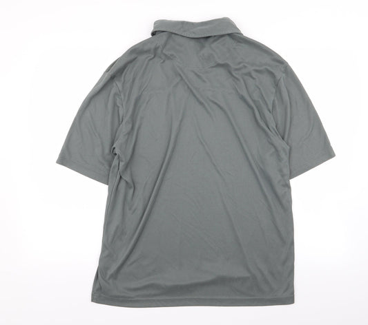 crease Mens Grey    Polo Size M