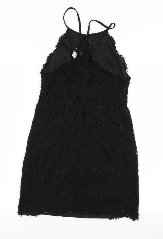 hearts and bows Womens Black Geometric  A-Line  Size 12