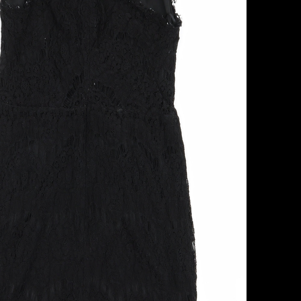 hearts and bows Womens Black Geometric  A-Line  Size 12
