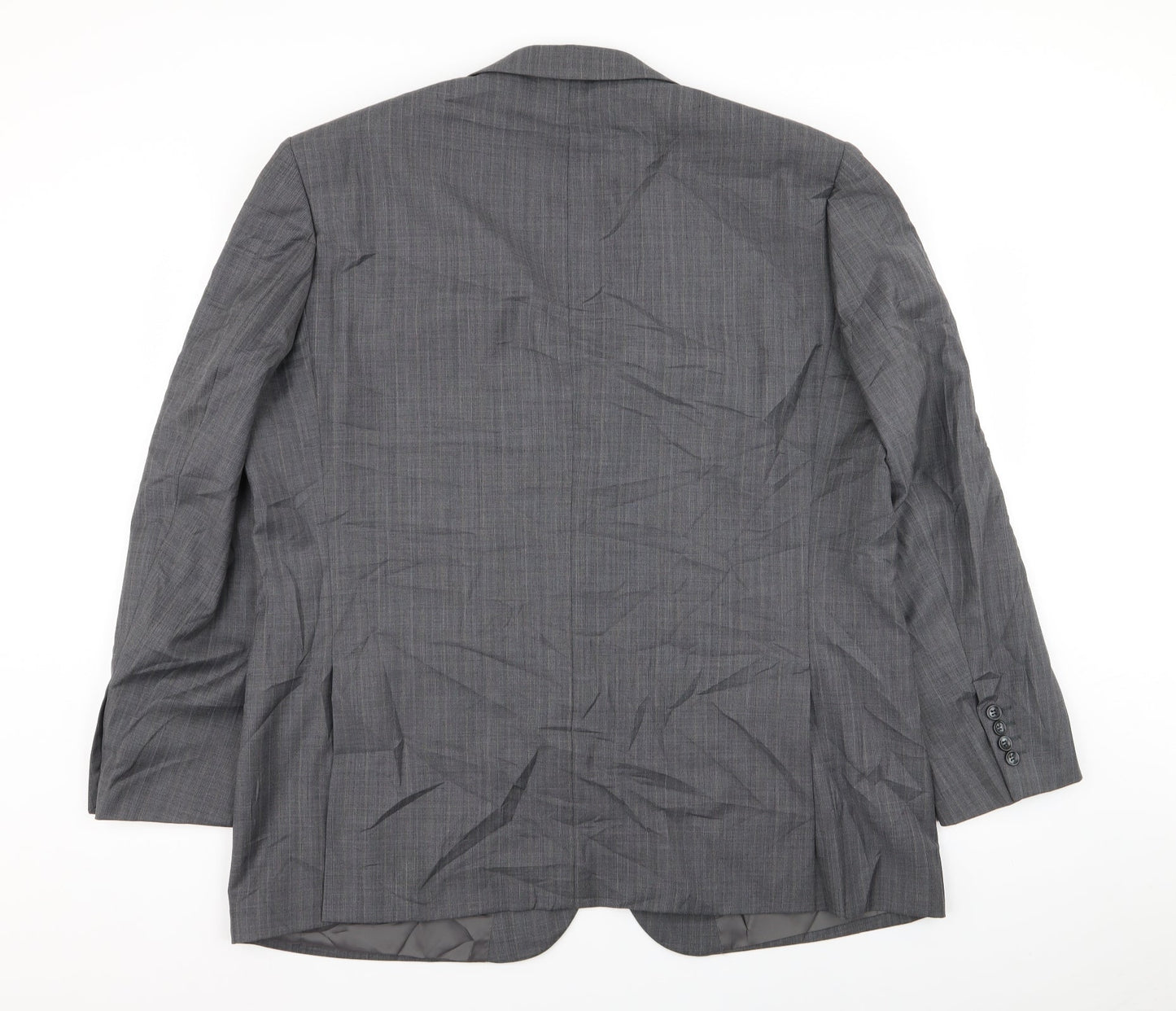 Brook Taverner Mens Grey Striped  Jacket Blazer Size 46
