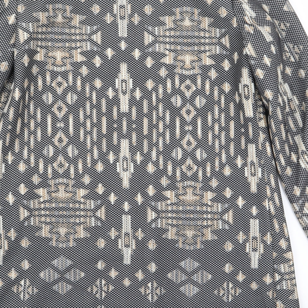 H&M Womens Multicoloured Geometric  Jacket Blazer Size 6