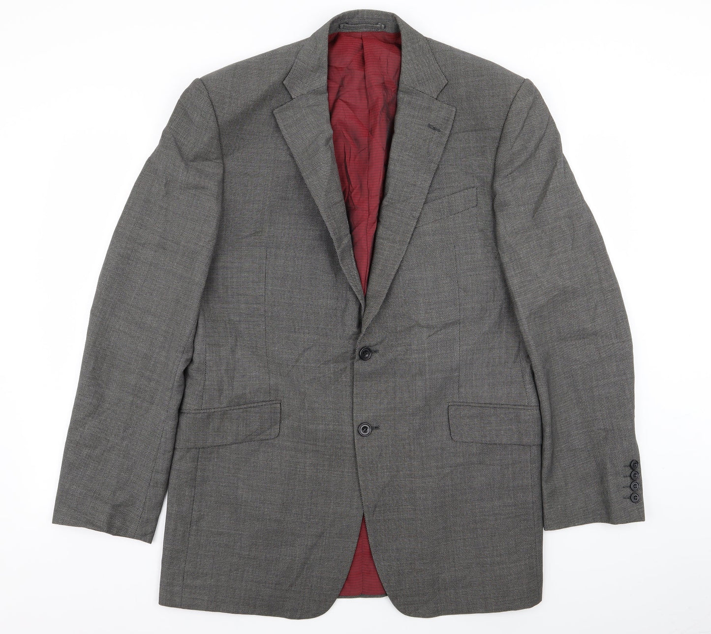 Alfred Brown Mens Grey   Jacket Blazer Size 40