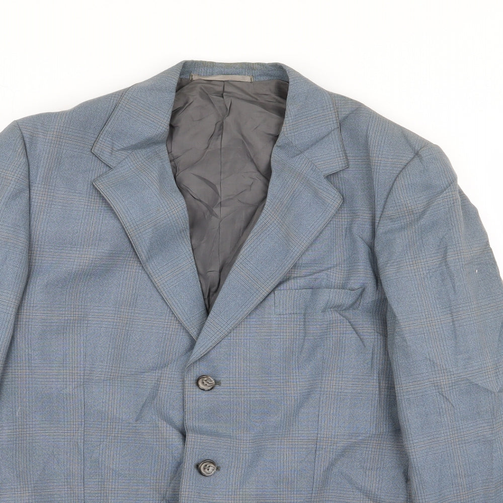 Skopes Mens Blue Check  Jacket Blazer Size 36
