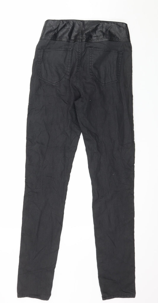 VERO MODA Womens Black  Denim Skinny Jeans Size 8 L32 in